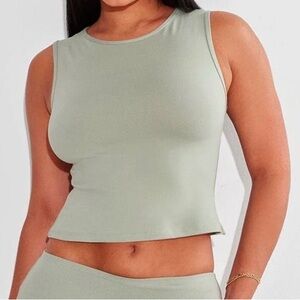 PLT Sleeveless top Seafoam Green Size M NWT